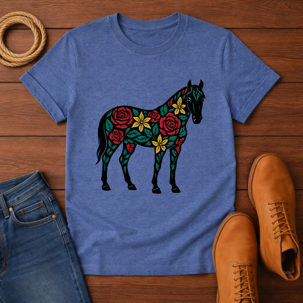 Floral Horse T-shirt