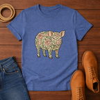 Floral Pig T-shirt