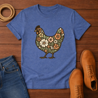 Floral Chicken T-shirt