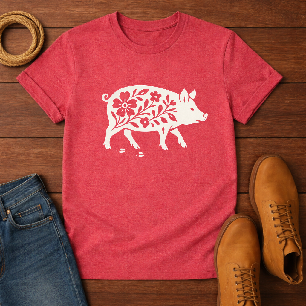 Pig Walking T-shirt