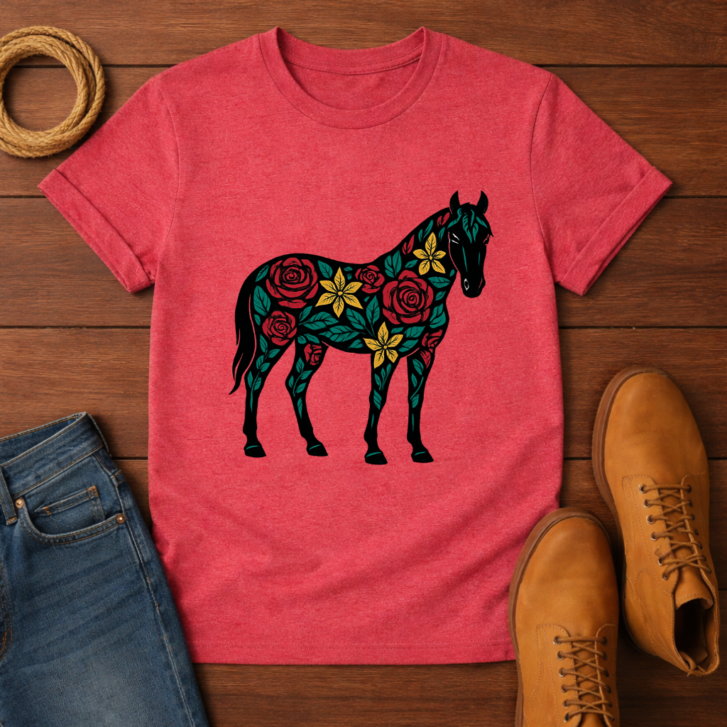 Floral Horse T-shirt