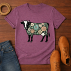 Floral Cow T-shirt