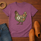 Floral Chicken T-shirt