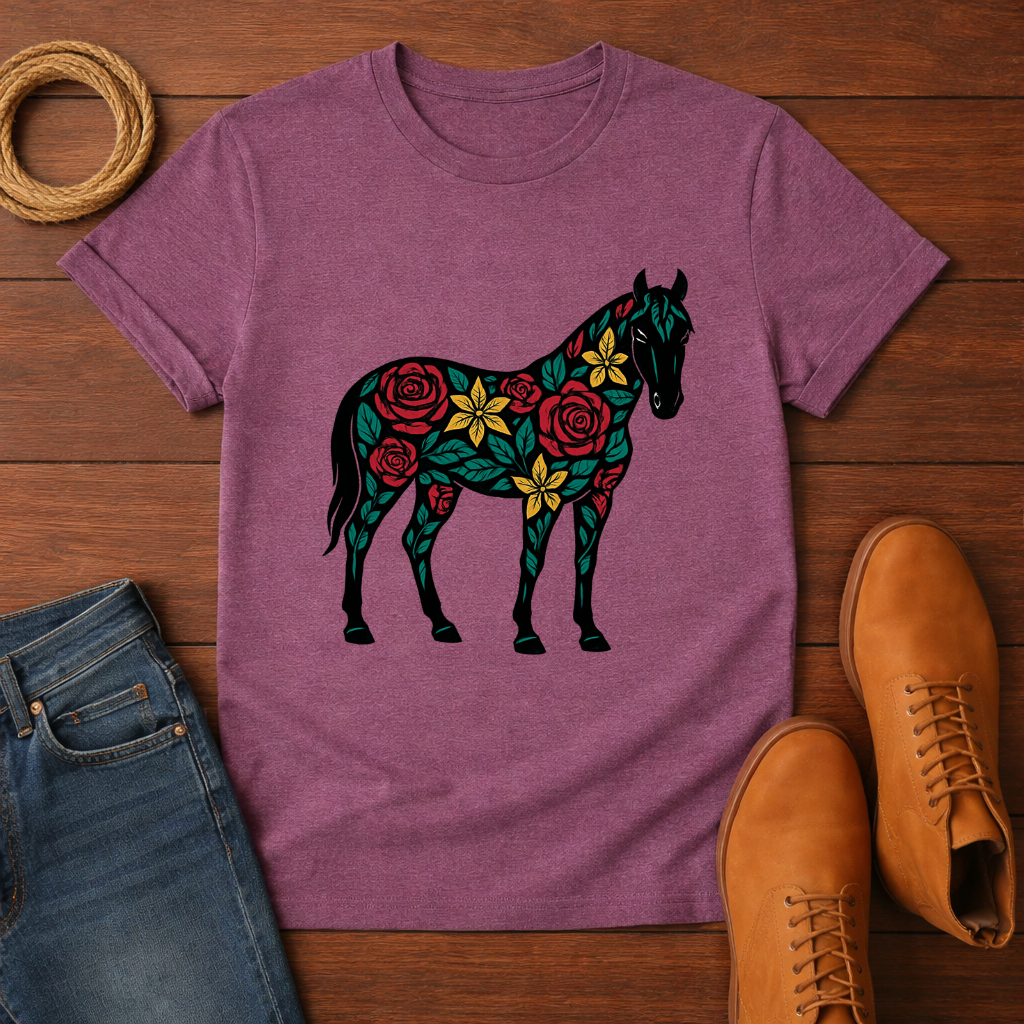Floral Horse T-shirt