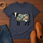 Floral Cow T-shirt