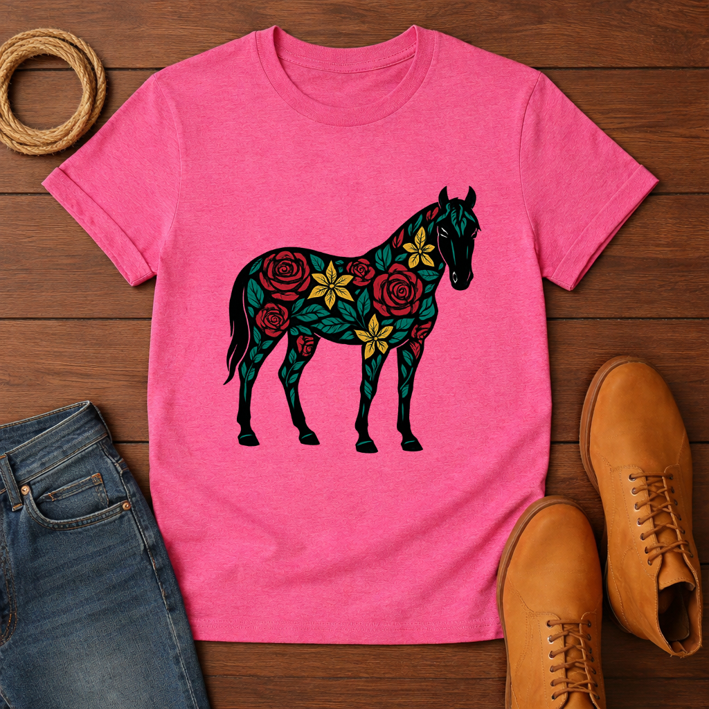 Floral Horse T-shirt