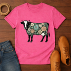 Floral Cow T-shirt
