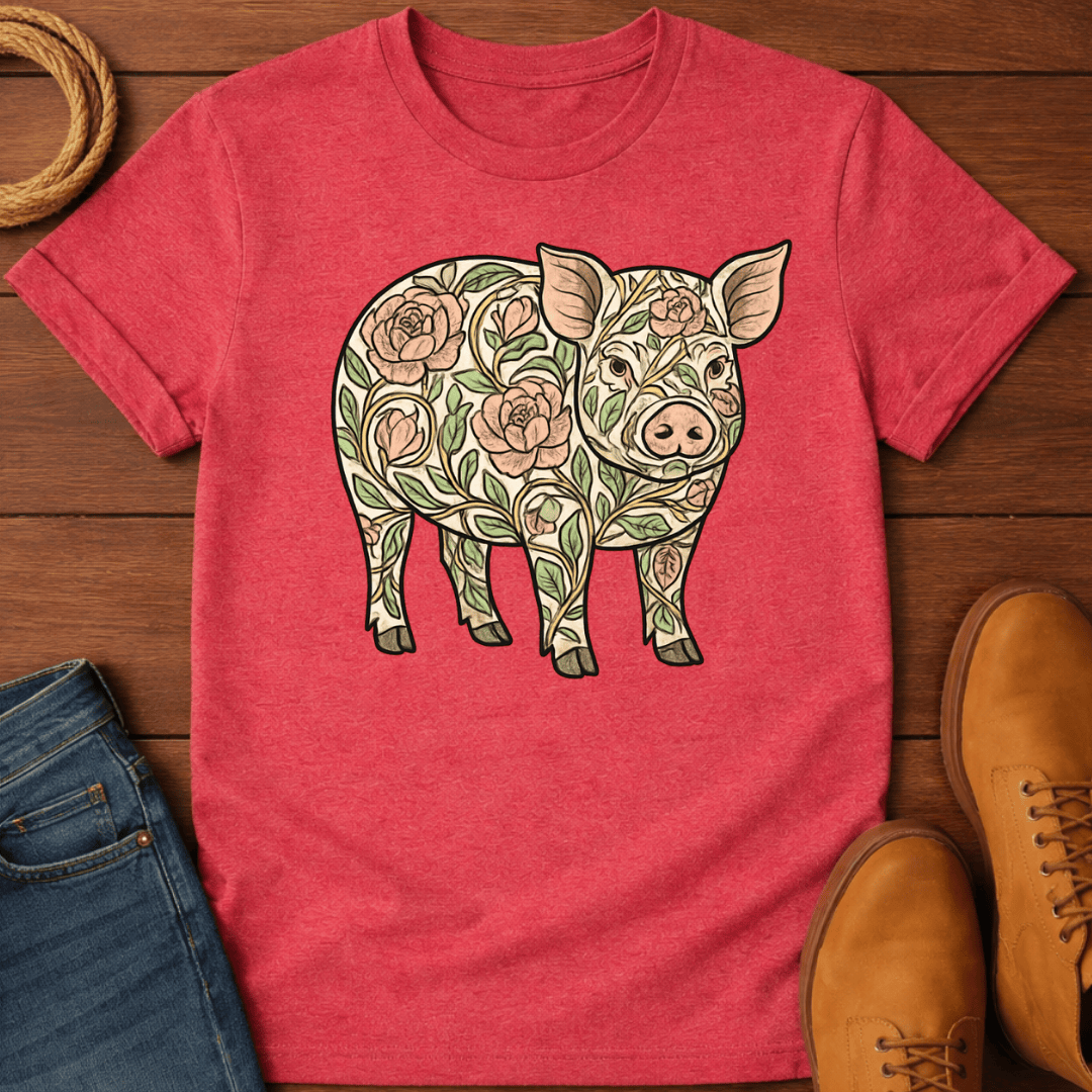 Floral Pig T-Shirt