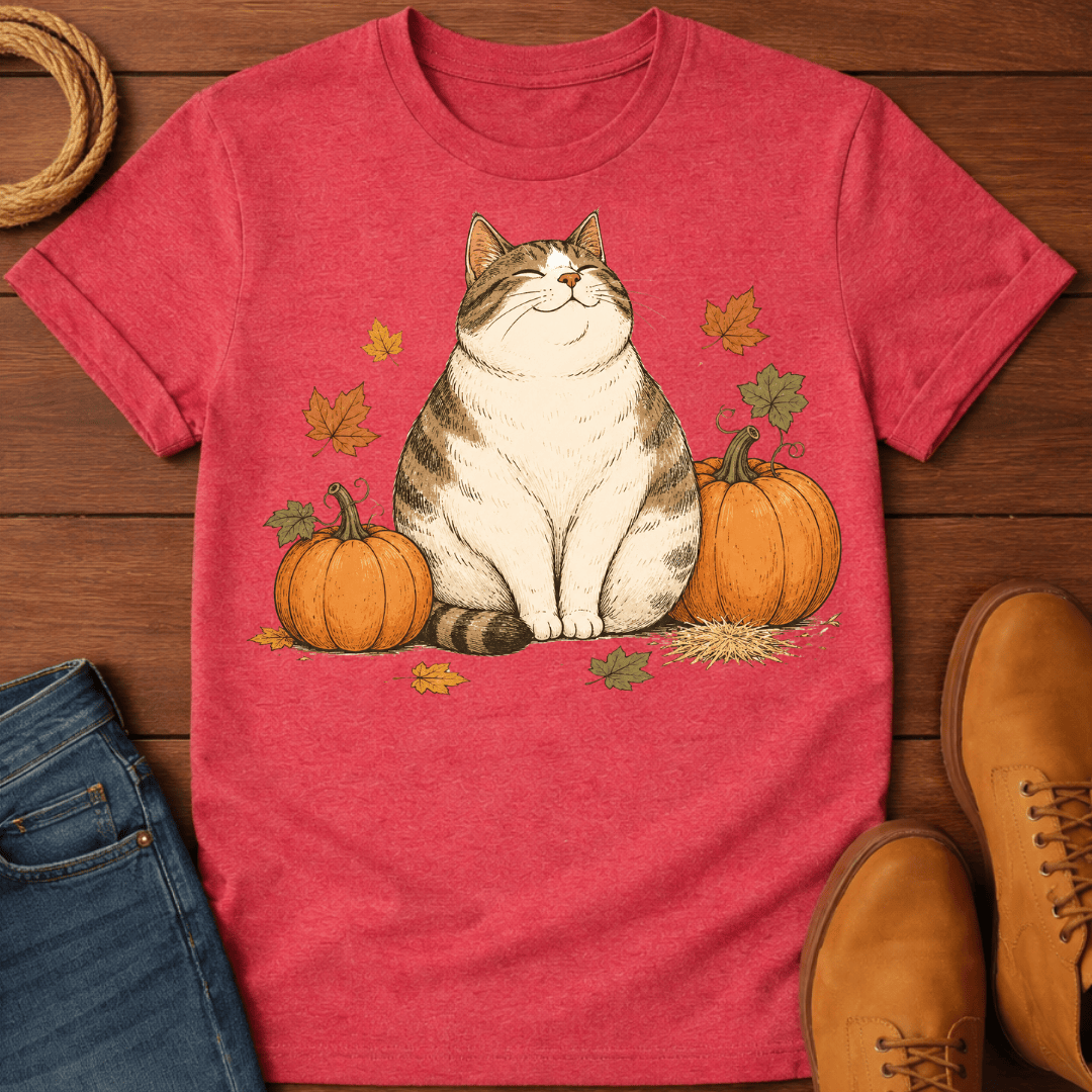 Cat & Pumpkin T-Shirt