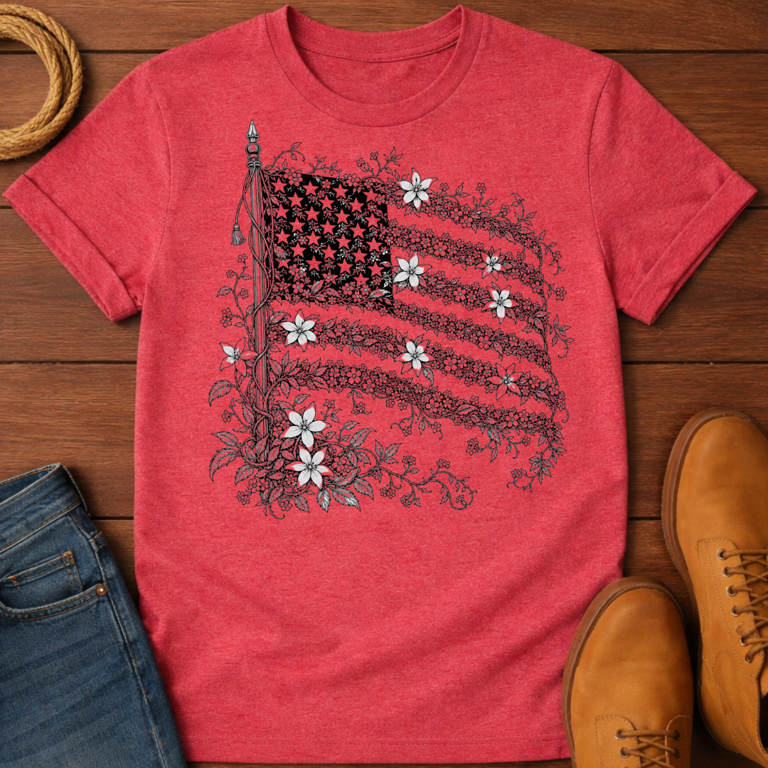 Floral Flag T-Shirt