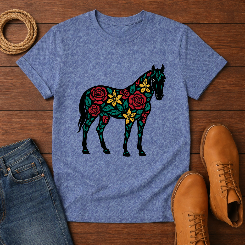Floral Horse T-shirt