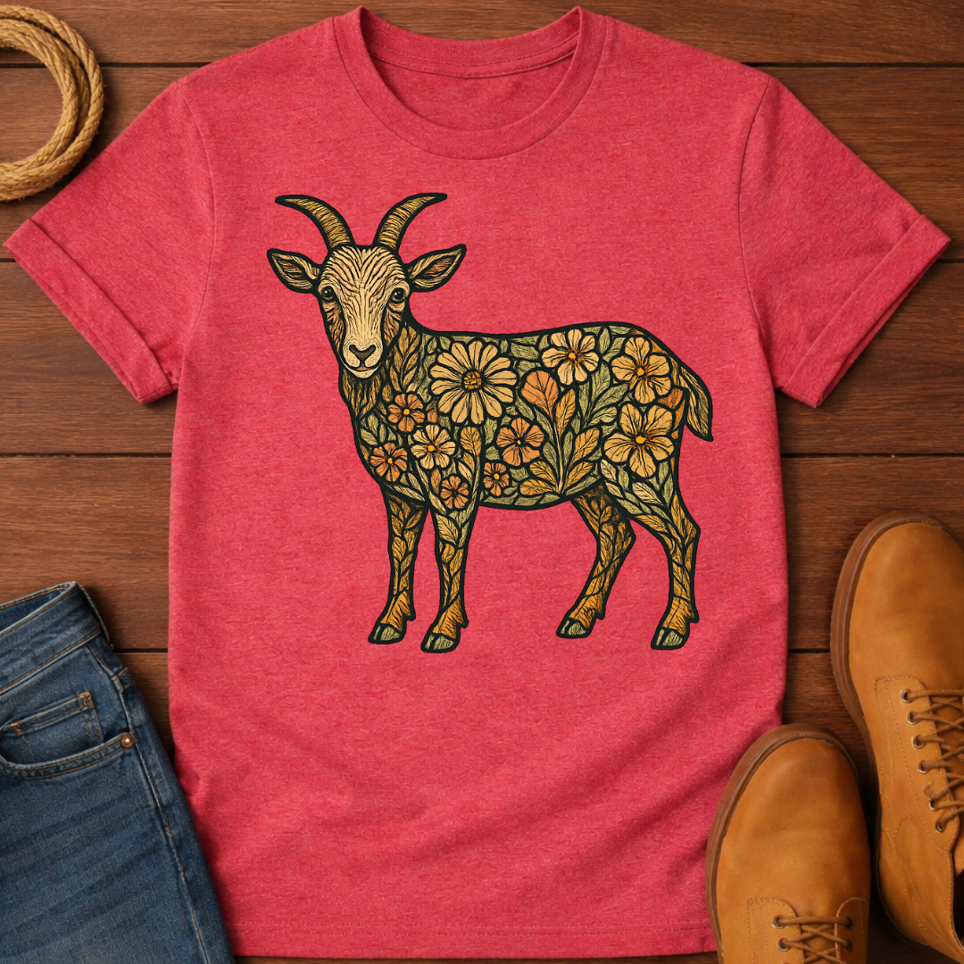 Floral Goat T-Shirt