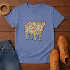 Floral Pig T-shirt