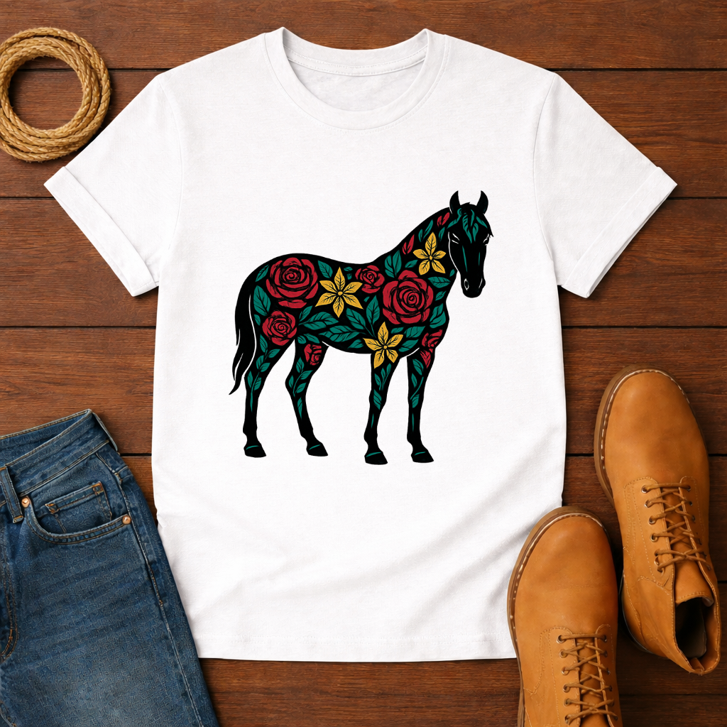 Floral Horse T-shirt