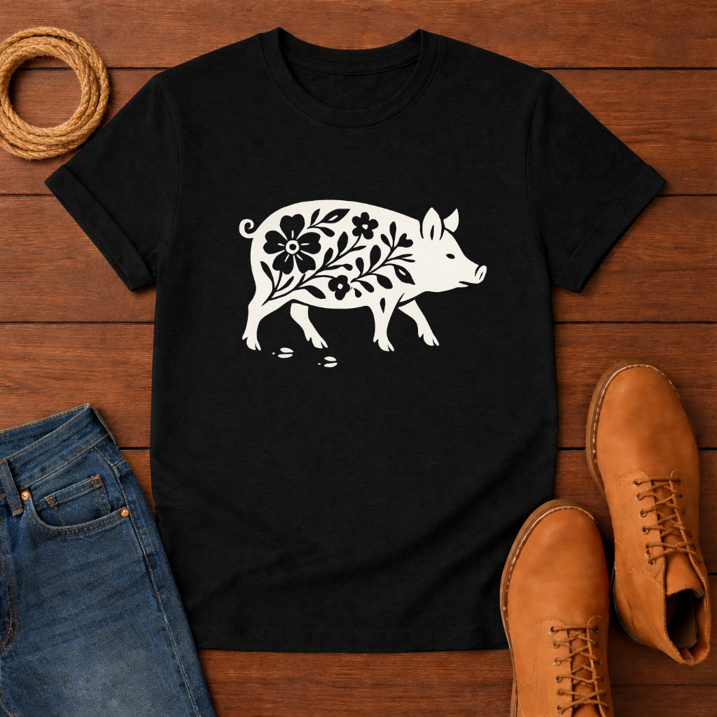 Pig Walking T-shirt