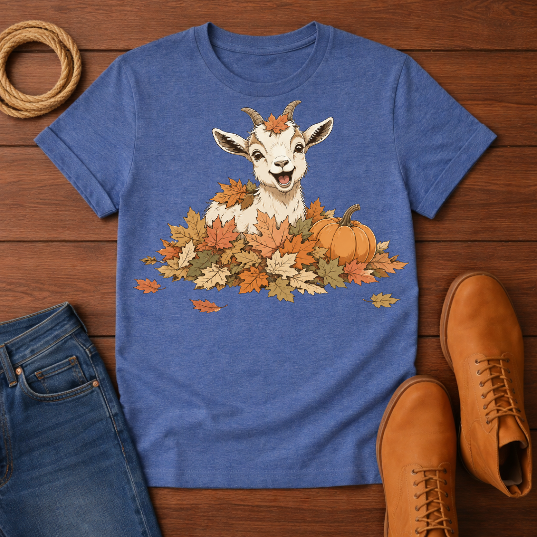 Goat In Leaves T-Shirt