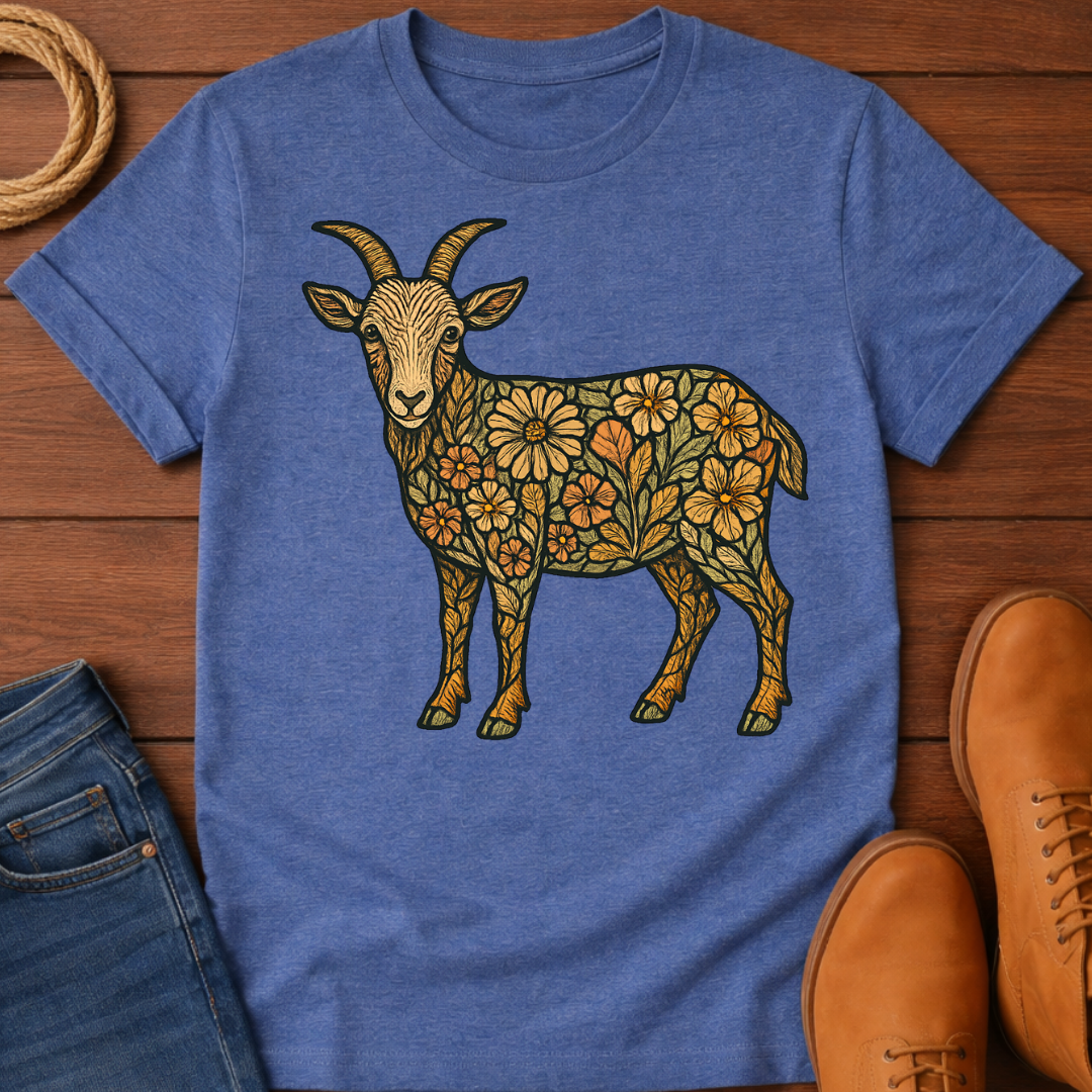 Floral Goat T-Shirt