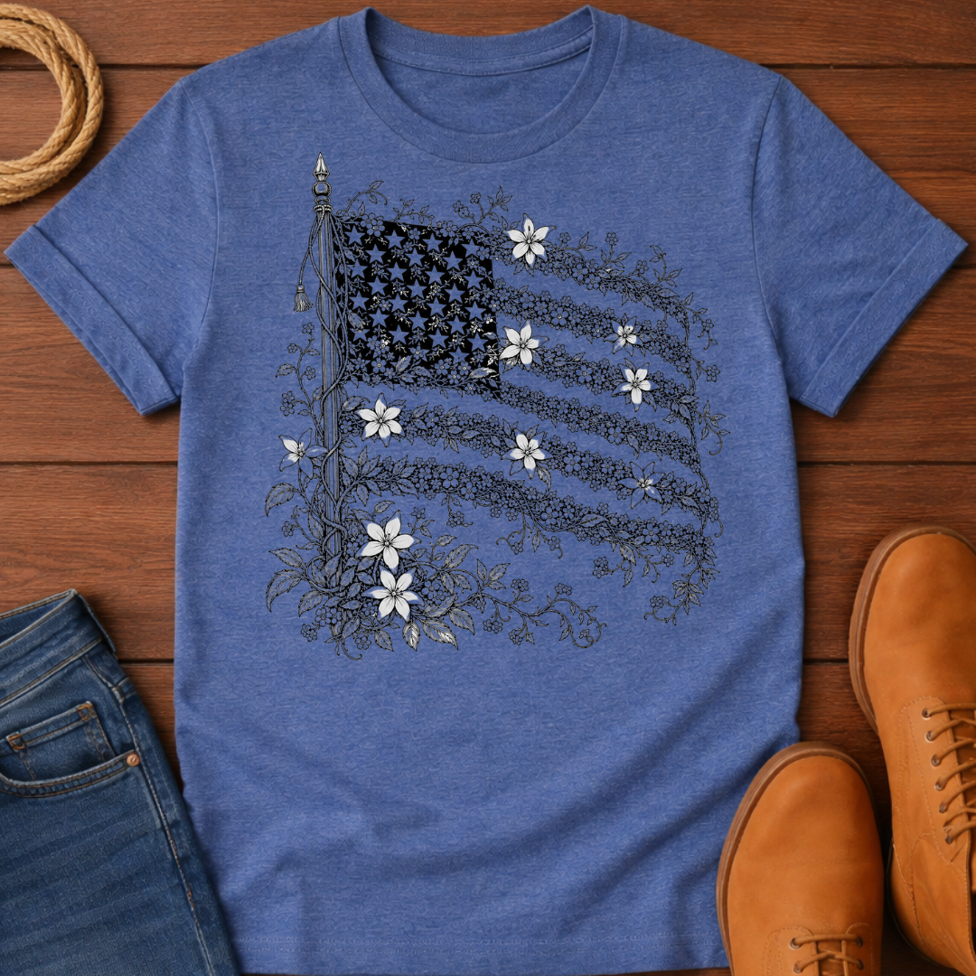 Floral Flag T-Shirt