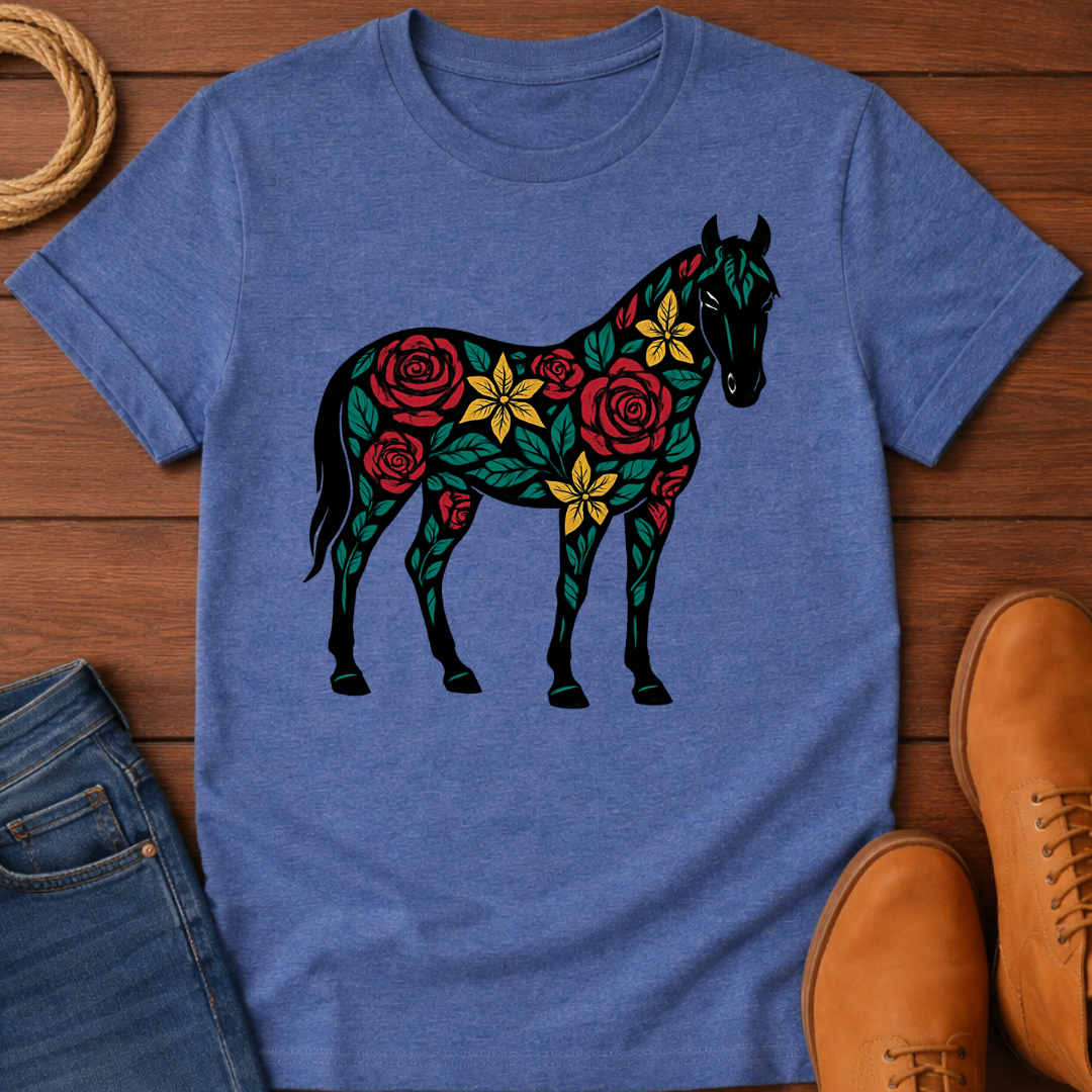 Floral Horse T-shirt