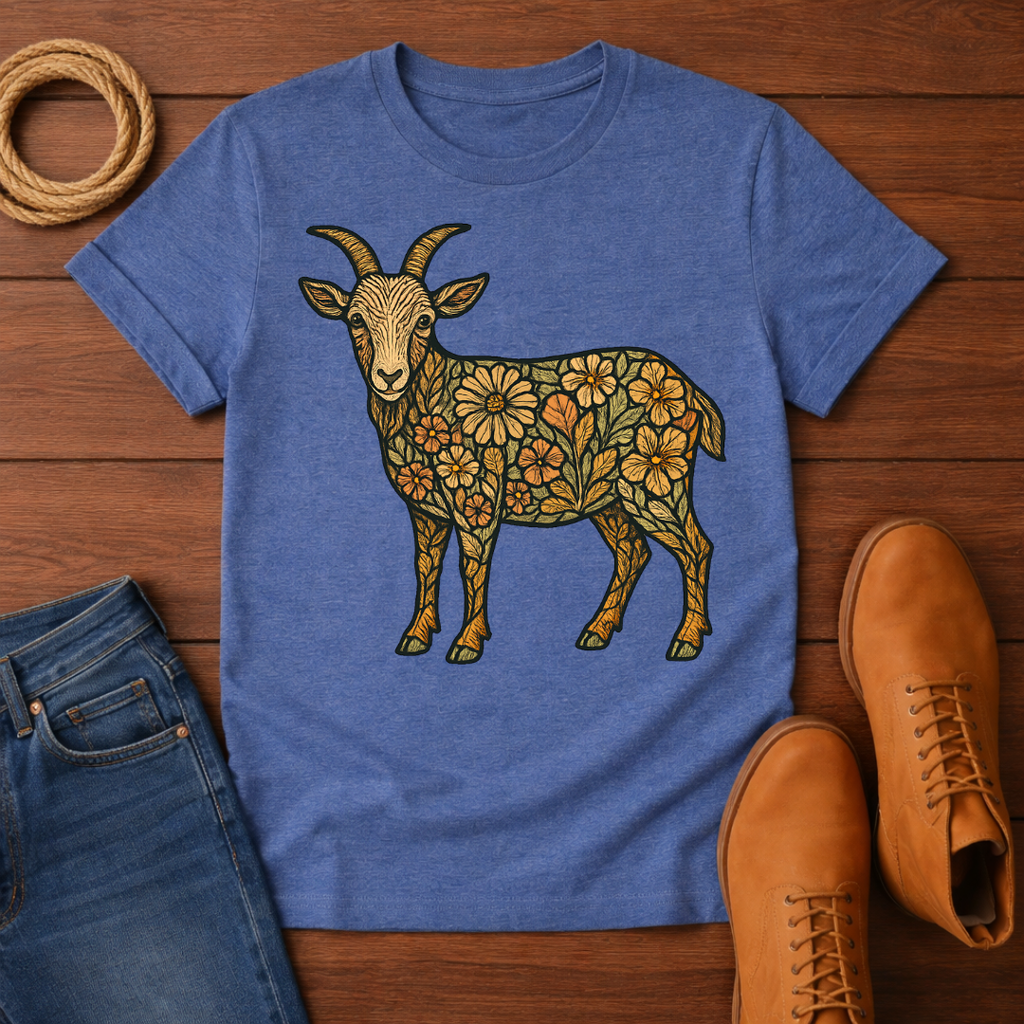 Floral Goat T-Shirt