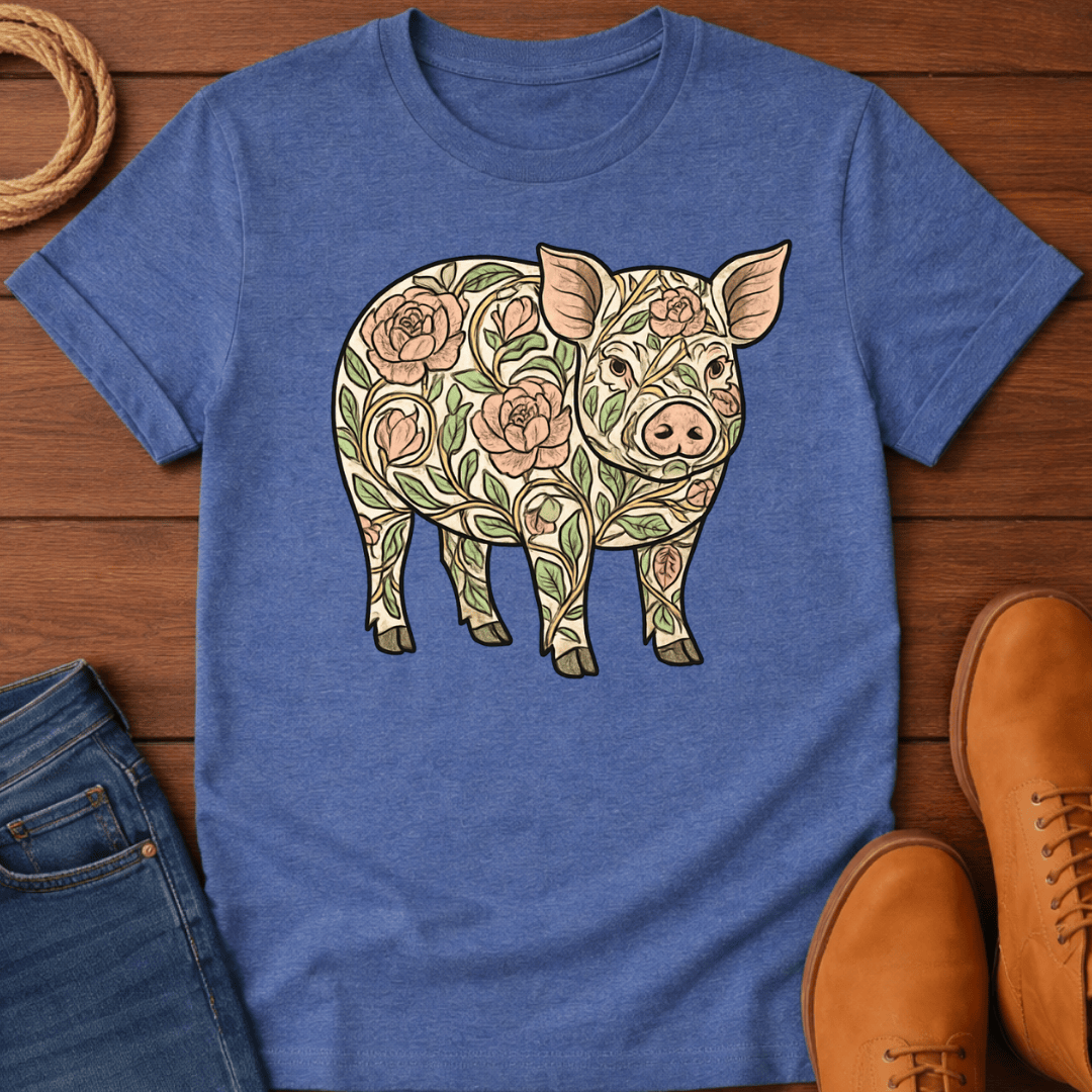 Floral Pig T-Shirt