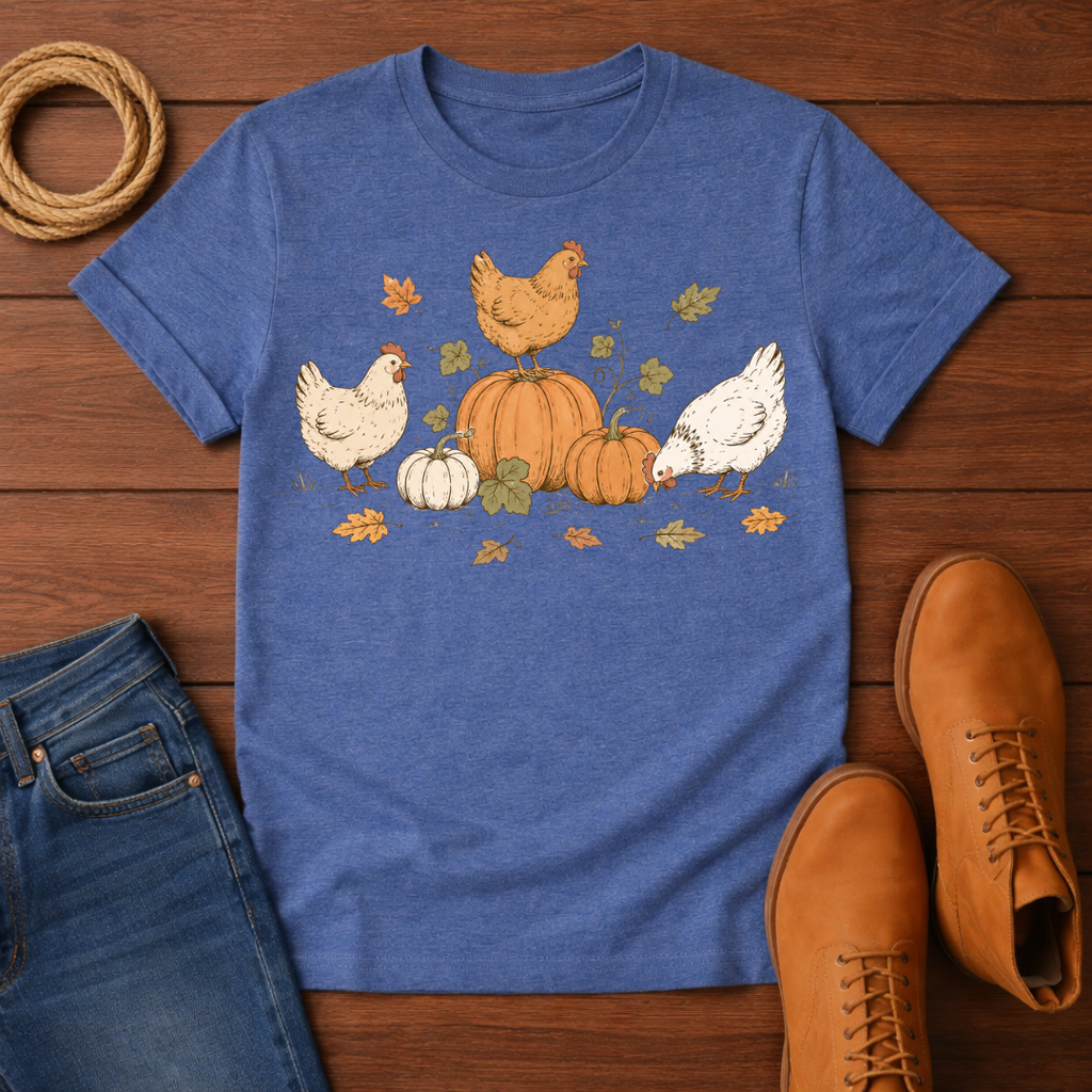 Chickens and Pumpkins T-Shirt