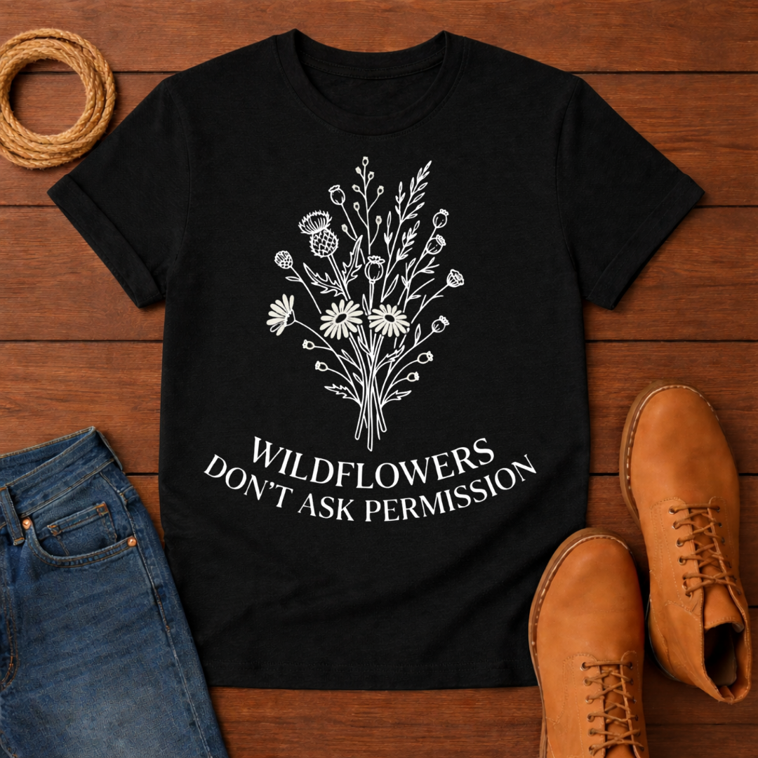 Wildflowers Don't Ask T-Shirt
