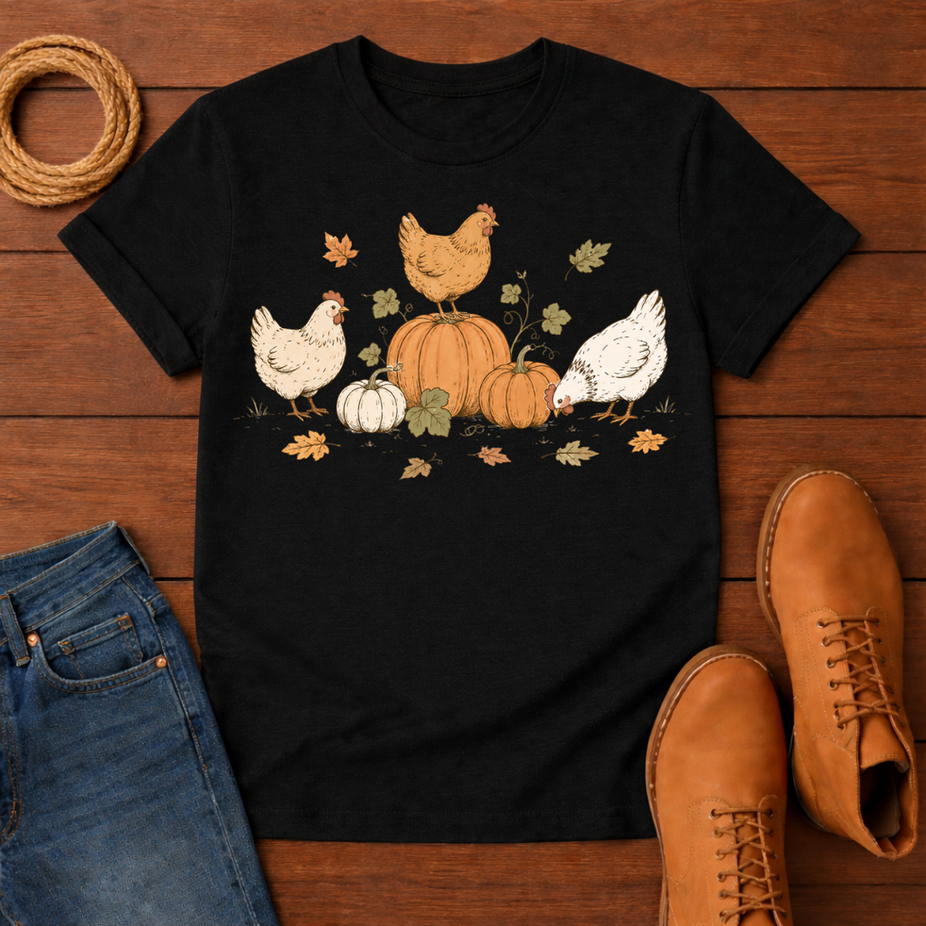 Chickens and Pumpkins T-Shirt