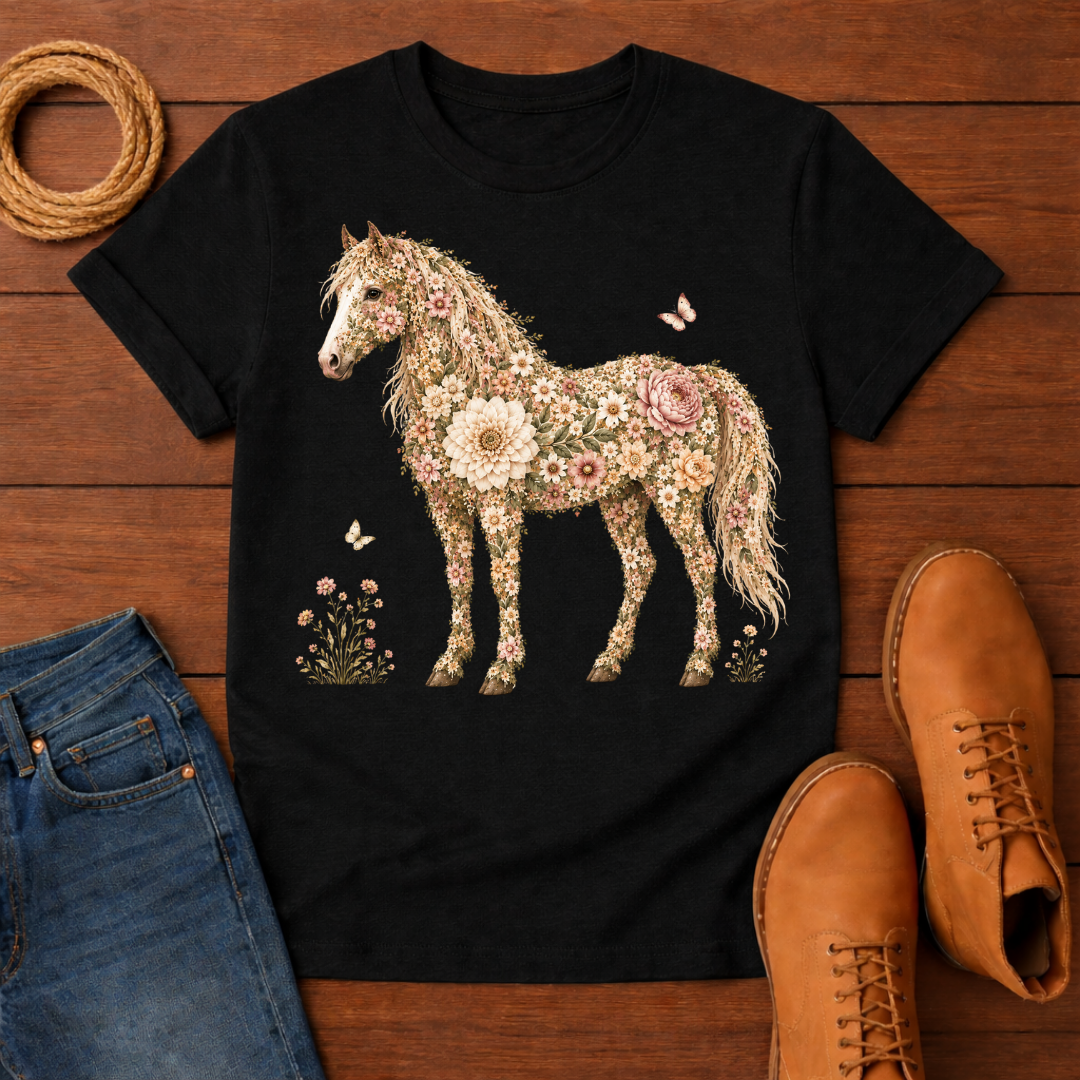 Rose Horse T-Shirt