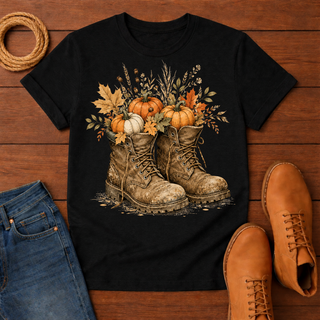 Boots and Pumpkins T-Shirt