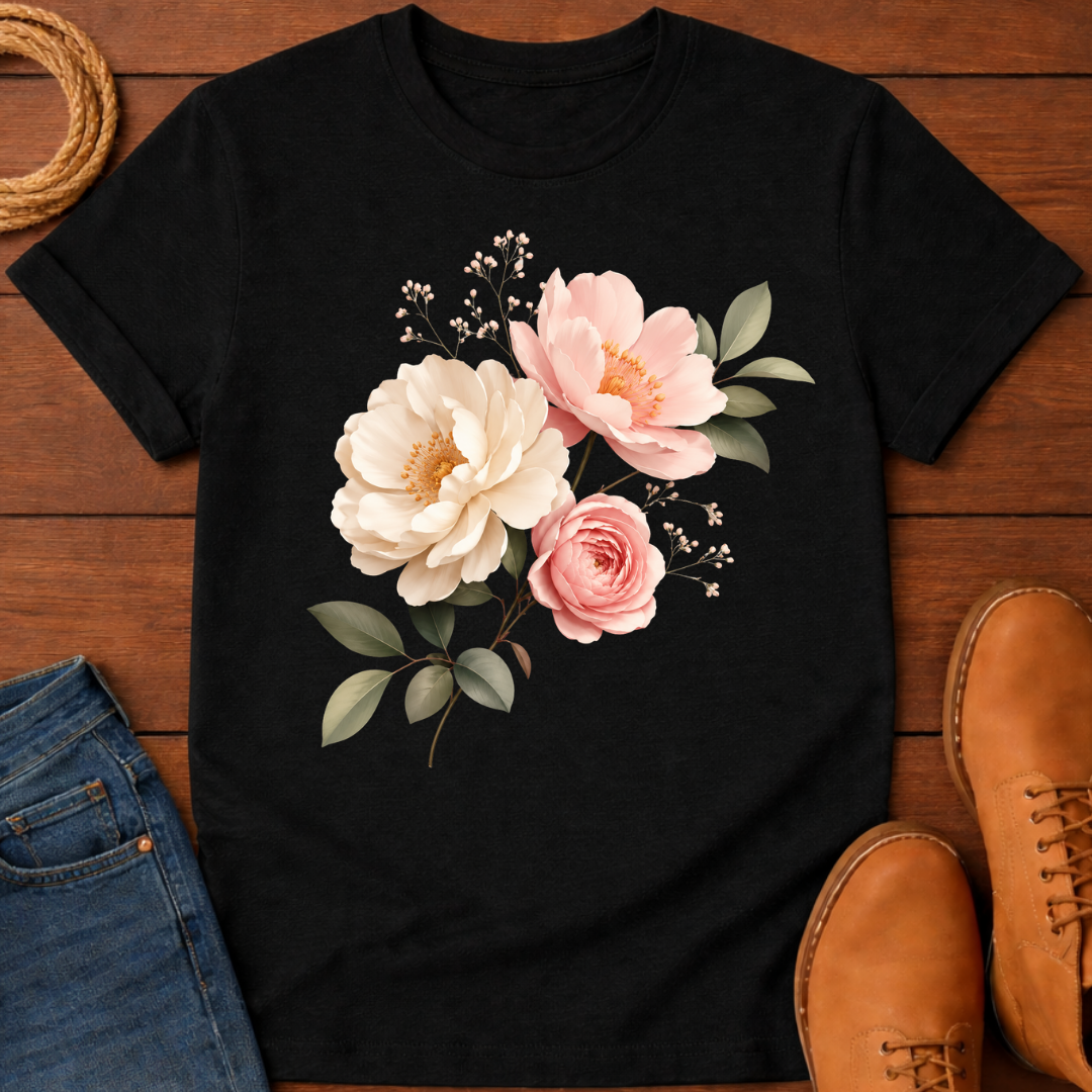 Three Flower T-Shirt