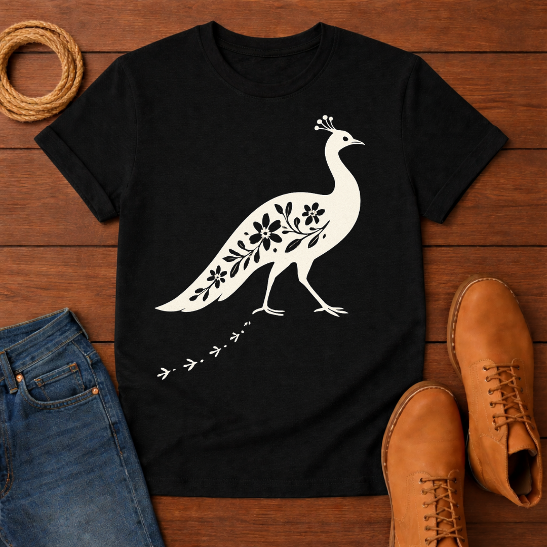 Floral Peacock T-shirt