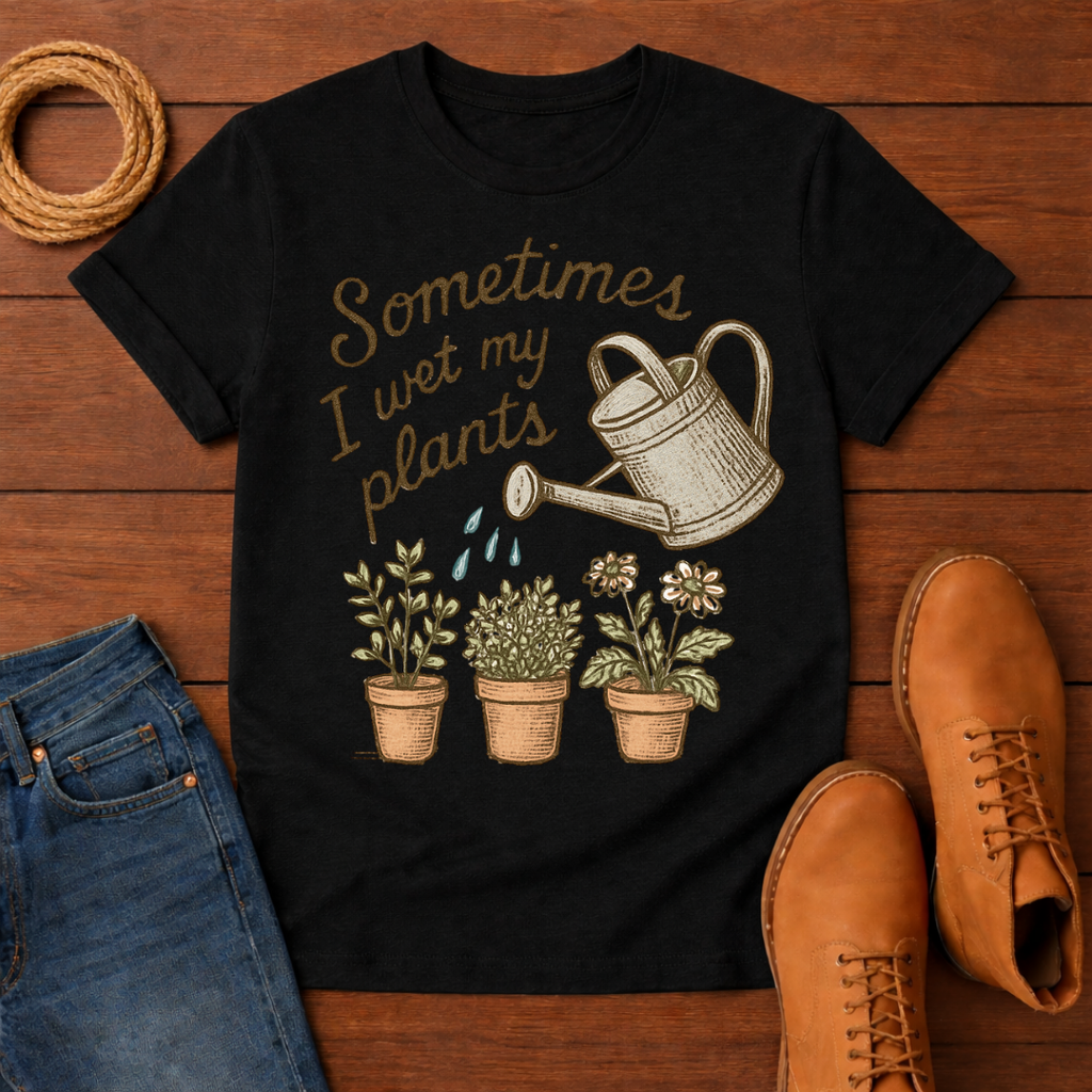 Sometimes I Wet My Plants T-shirt