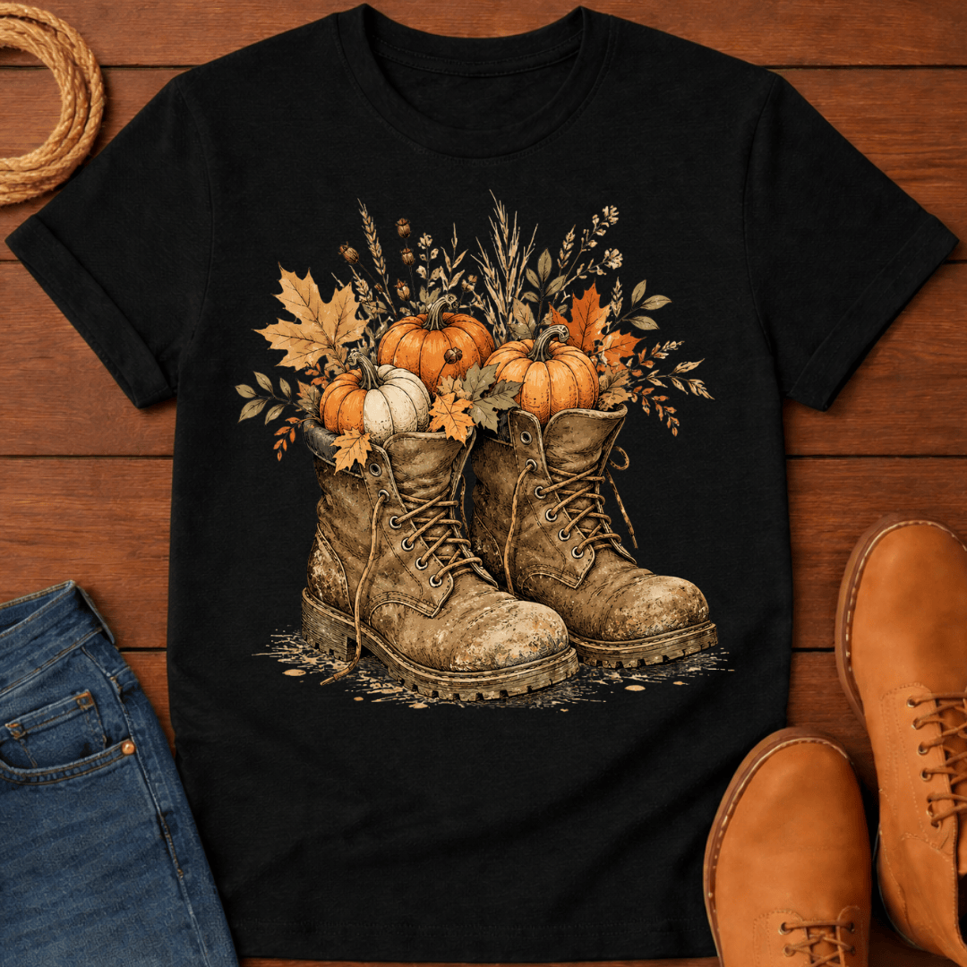 Pumpkin Boot T-Shirt