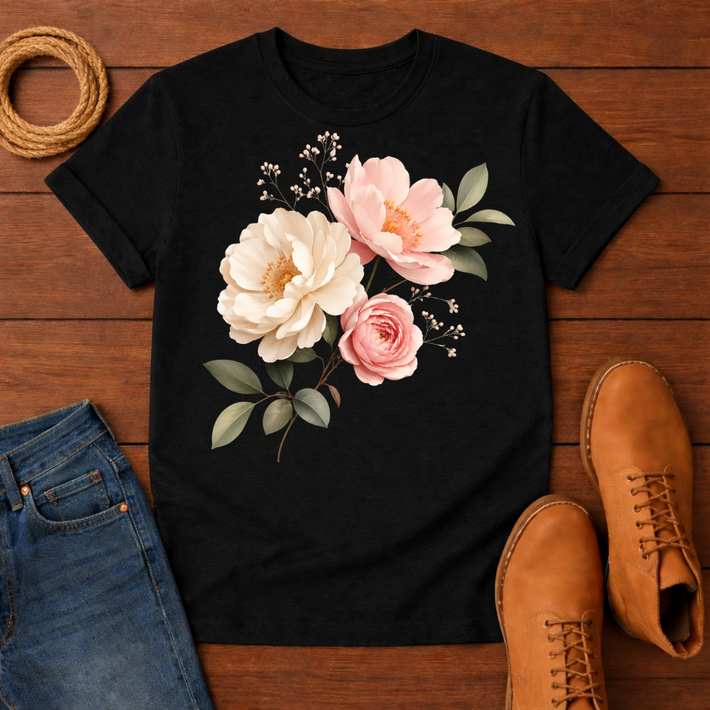 Three Flower T-Shirt