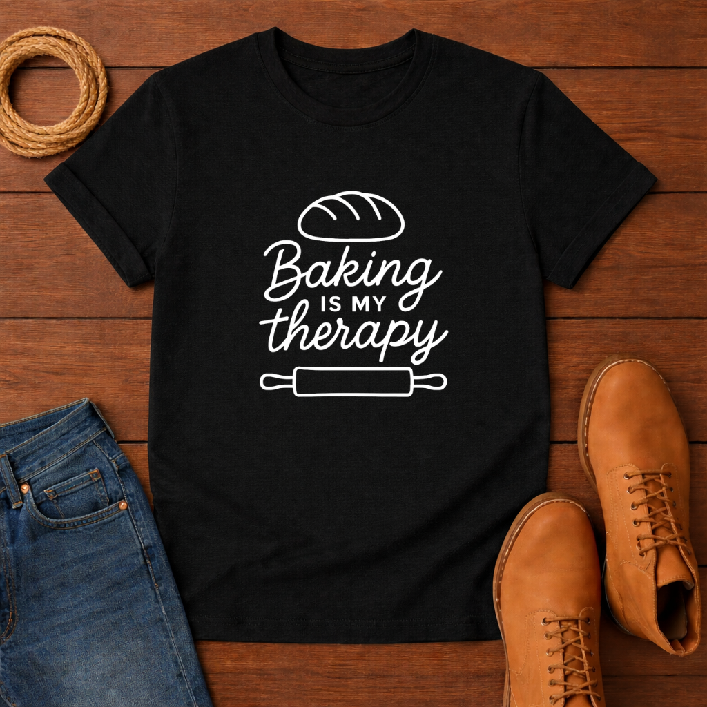 Baking is My Therapy T-shirt