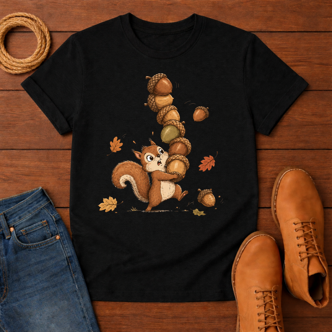 Squirrels and Acorns T-Shirt