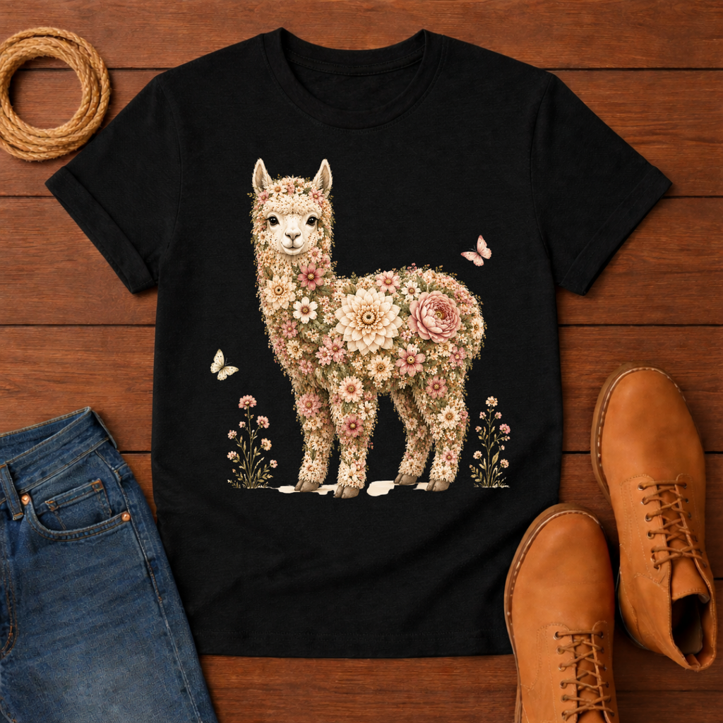 Rose Alpaca T-Shirt