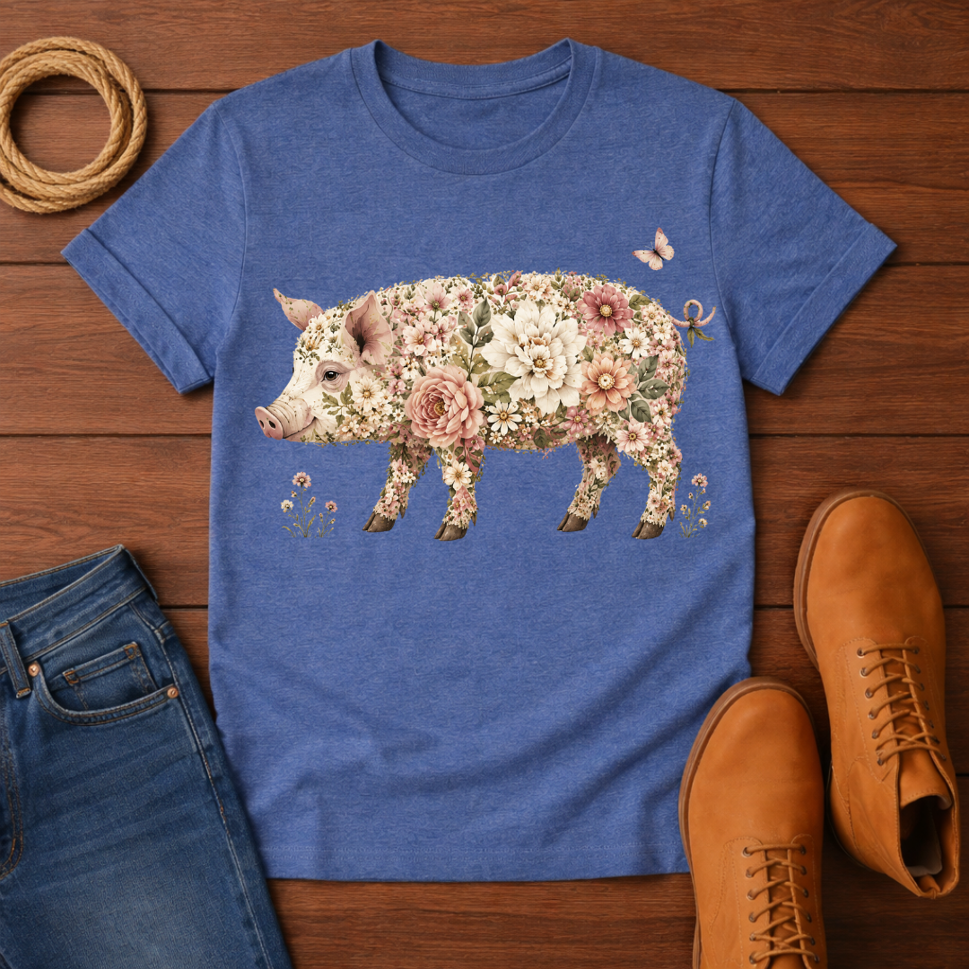 Rose Pig T-Shirt