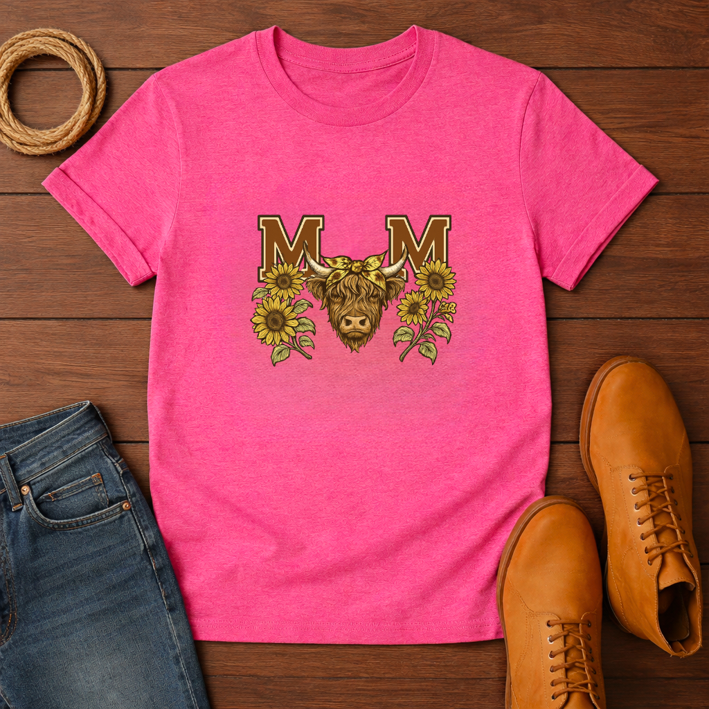 Mom Highland Cow T-shirt