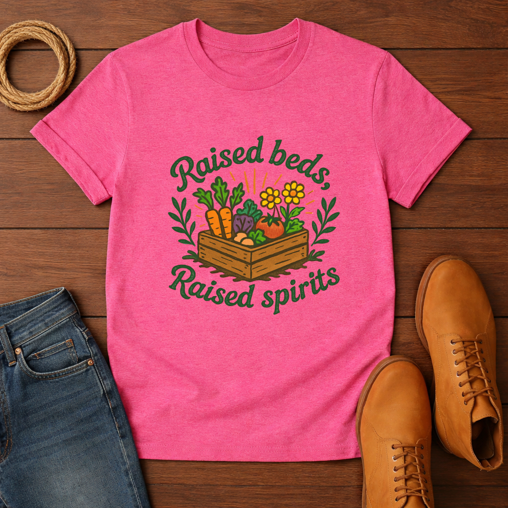 Raised Beds Raised Spirits T-shirt