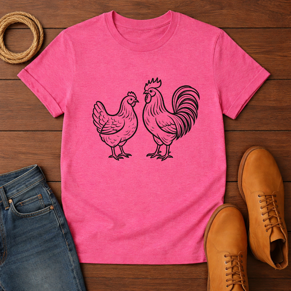 Hen and Rooster T-shirt