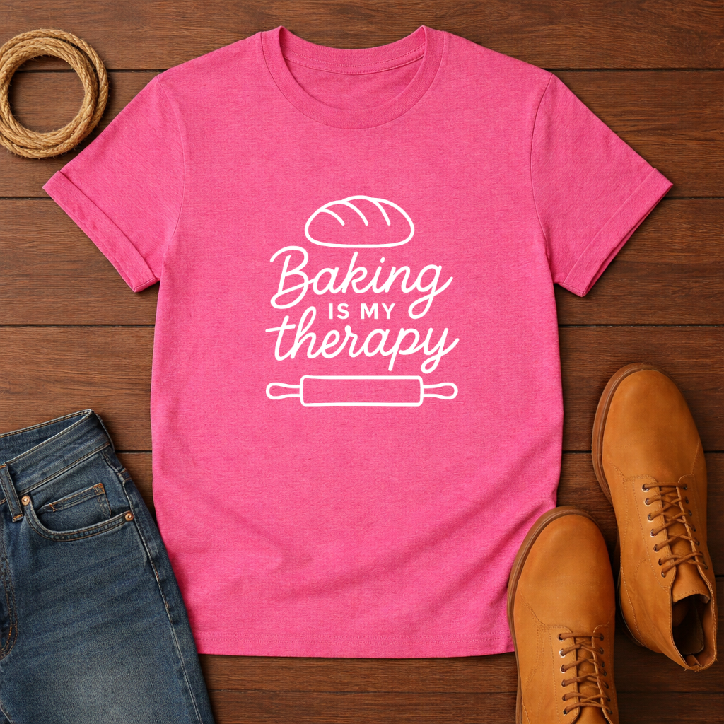 Baking is My Therapy T-shirt