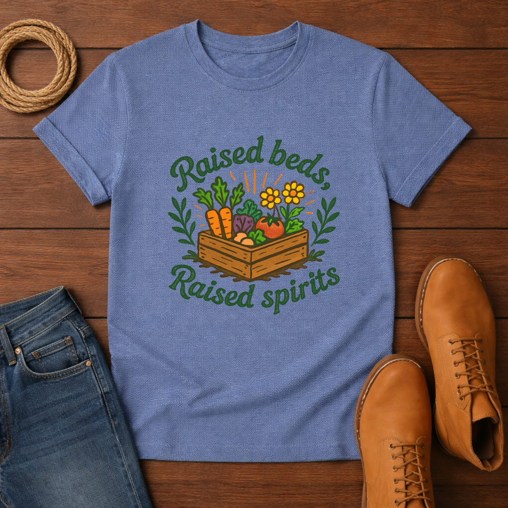 Raised Beds Raised Spirits T-shirt