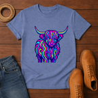 Psychedelic Highland Cow T-shirt