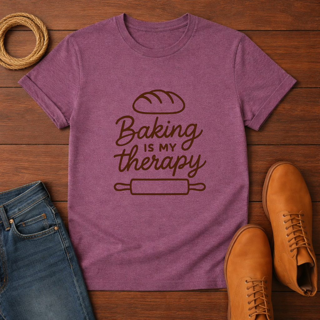 Baking Is My Therapy T-shirt