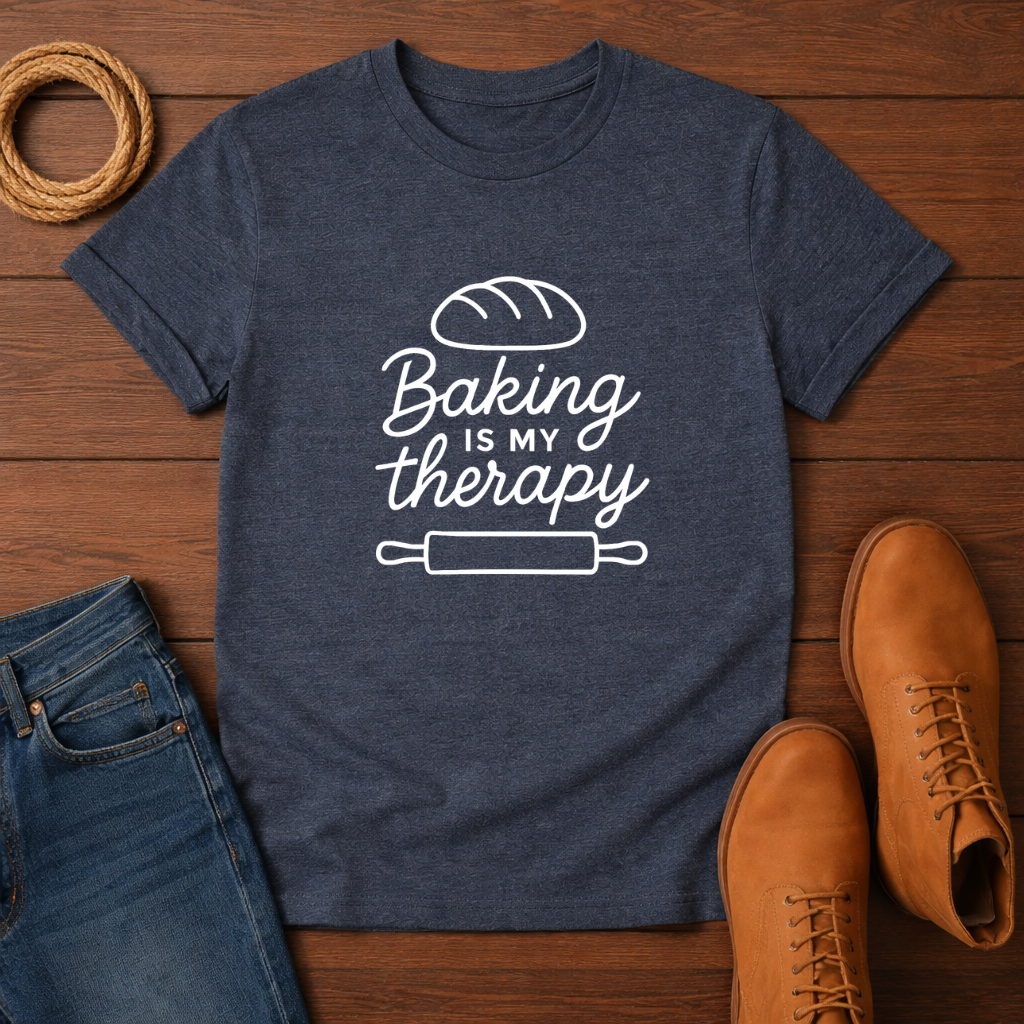 Baking is My Therapy T-shirt