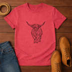 Elegant Highland Cow T-shirt