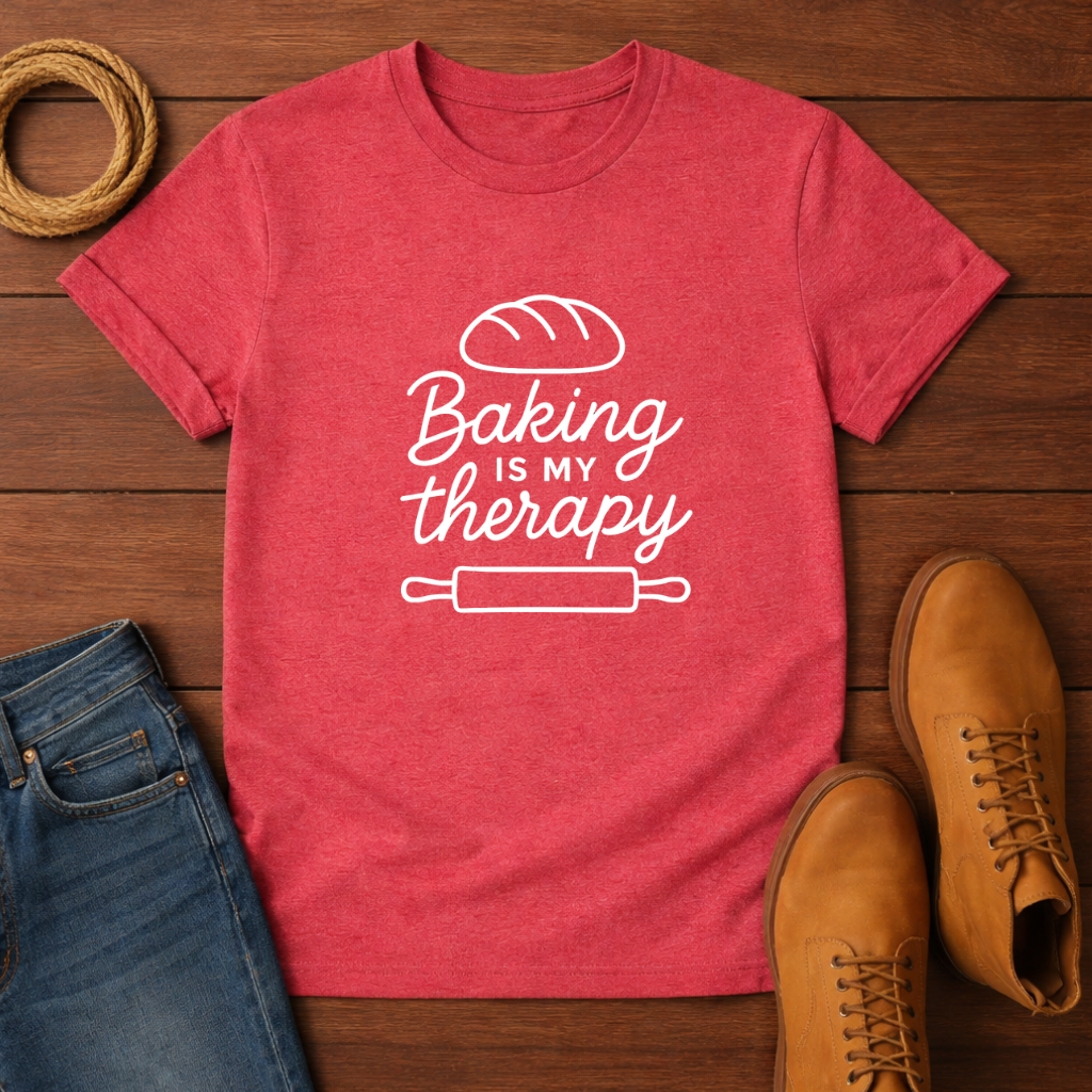 Baking is My Therapy T-shirt