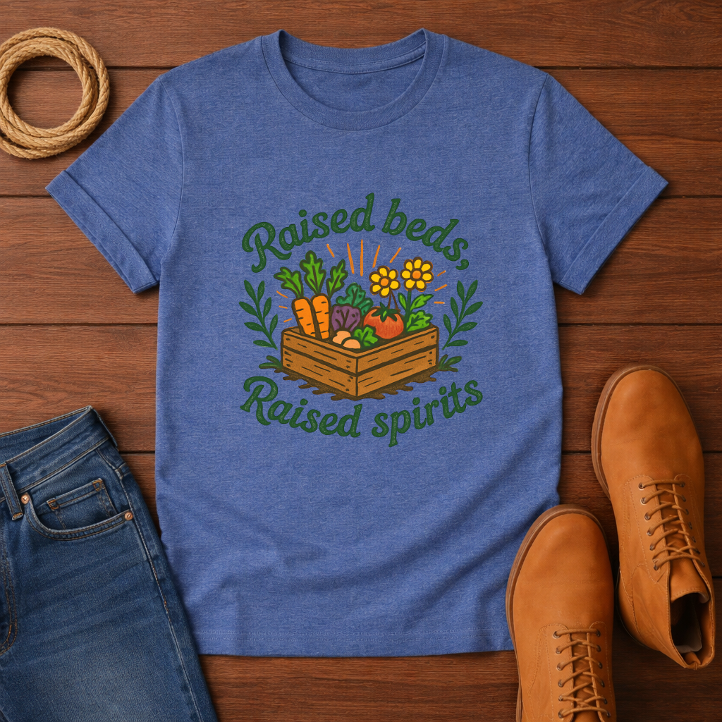 Raised Beds Raised Spirits T-shirt